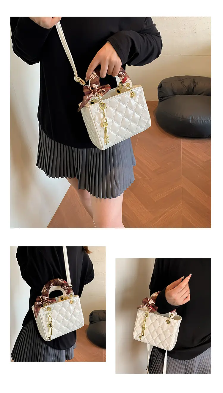 Red Quilted Princess Diana Style Handbag for Women — feature 16