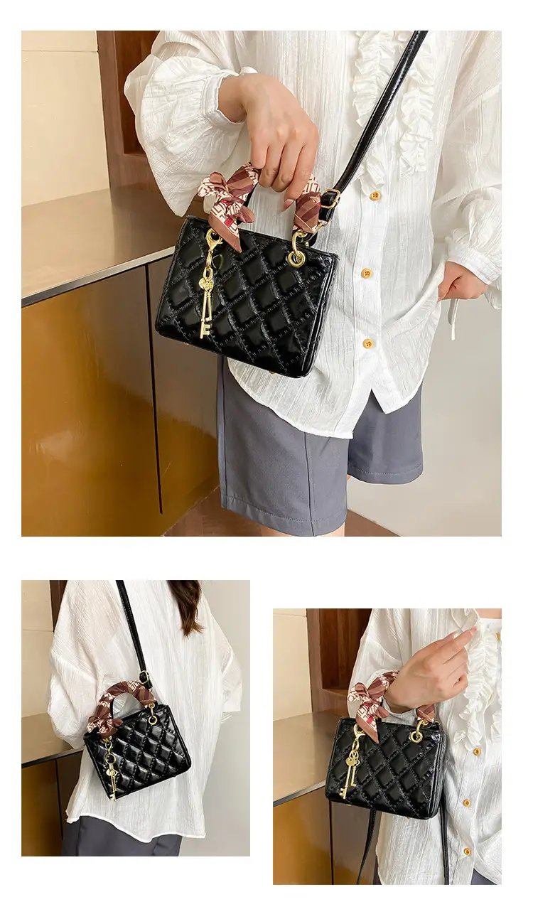 Red Quilted Princess Diana Style Handbag for Women — feature 17