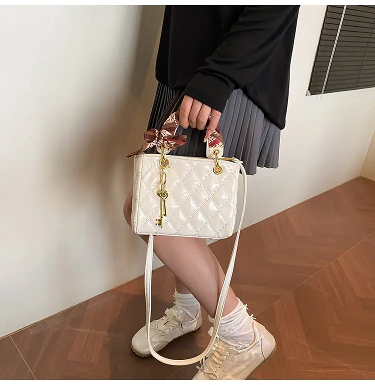 Red Quilted Princess Diana Style Handbag for Women — feature 26