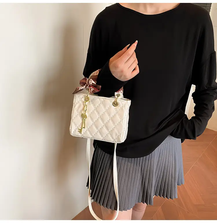 Red Quilted Princess Diana Style Handbag for Women — feature 27