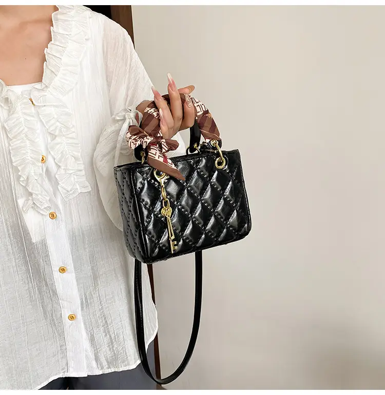 Red Quilted Princess Diana Style Handbag for Women — feature 32
