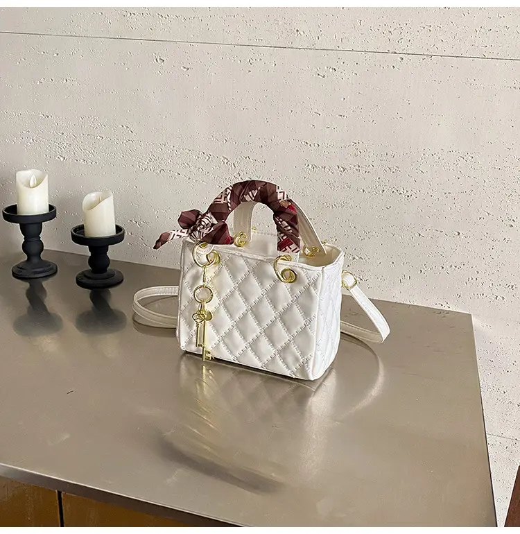 Red Quilted Princess Diana Style Handbag for Women — feature 41