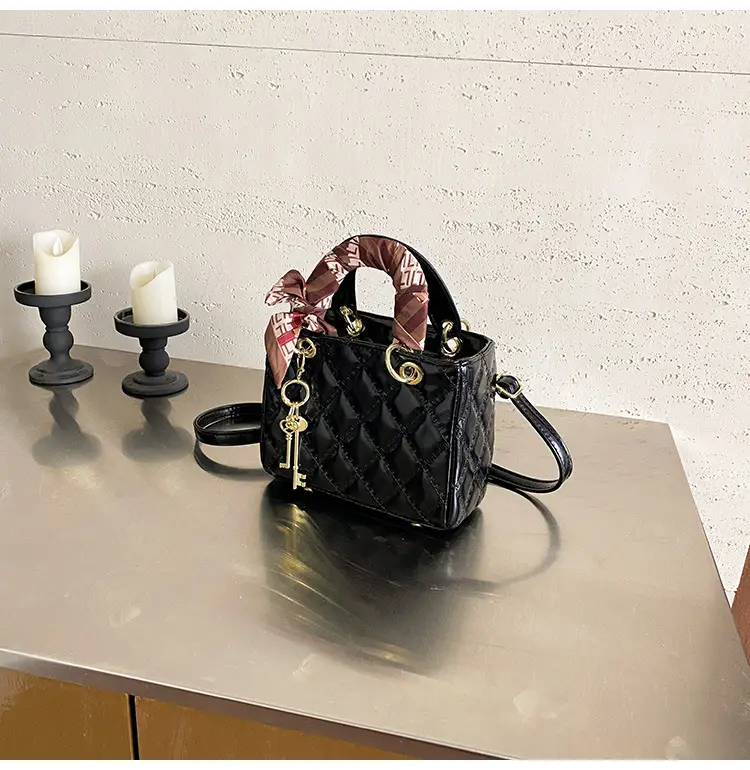 Red Quilted Princess Diana Style Handbag for Women — feature 42