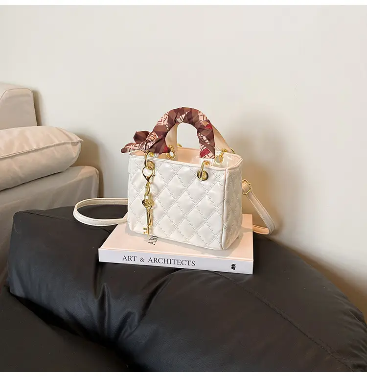 Red Quilted Princess Diana Style Handbag for Women — feature 43