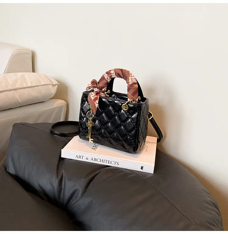 Red Quilted Princess Diana Style Handbag for Women — feature 45