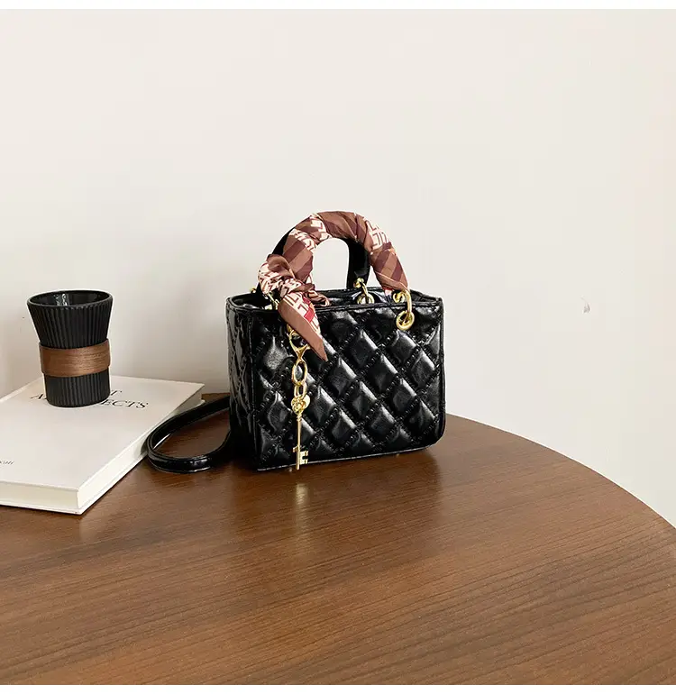Red Quilted Princess Diana Style Handbag for Women — feature 46