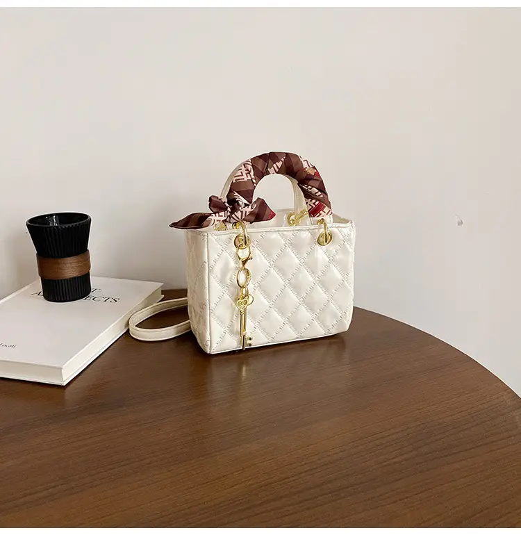 Red Quilted Princess Diana Style Handbag for Women — feature 47