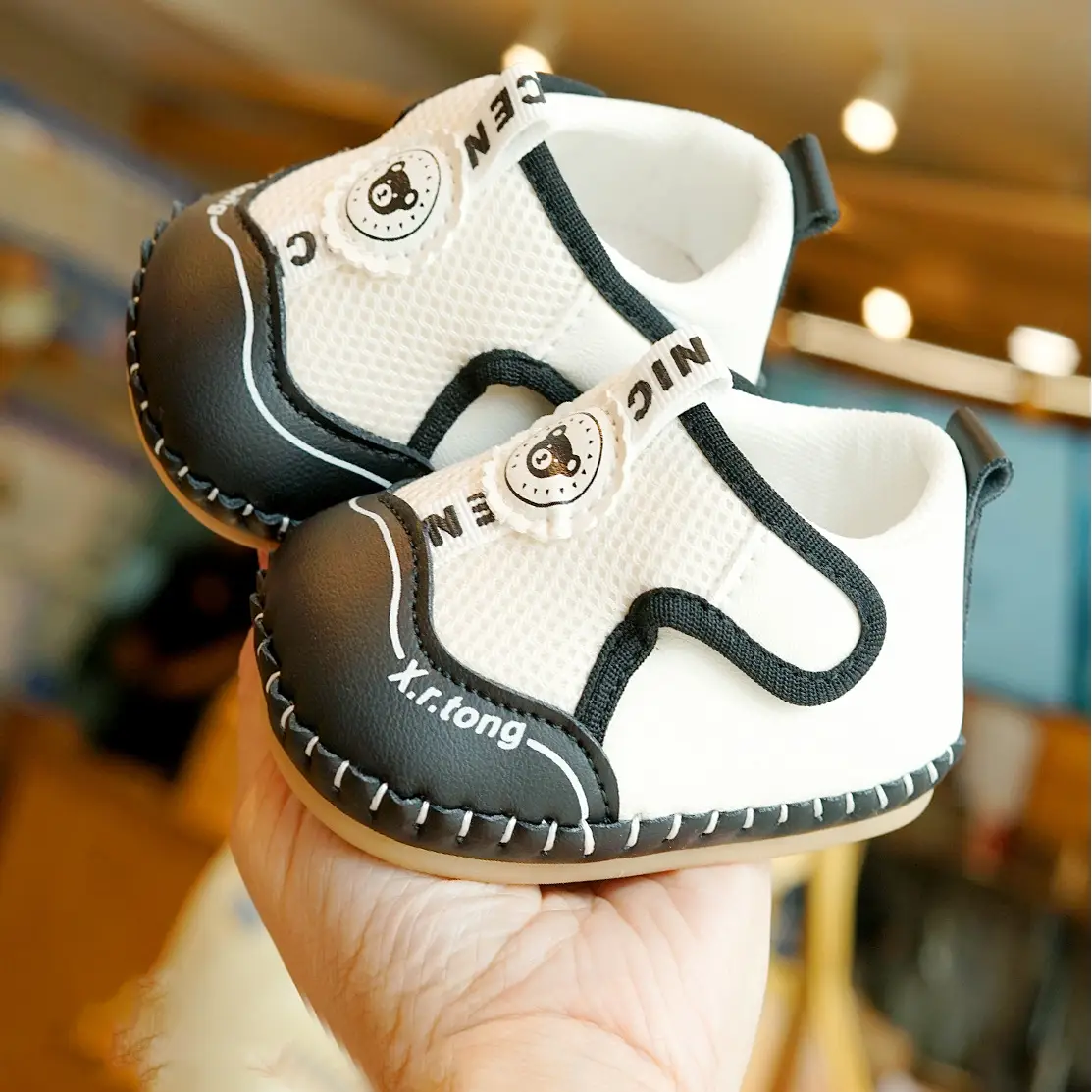 Baby Shoes Soft Sole Non-Slip Spring & Fall New Beginner Baby Shoes 0-1 Years Old Toddler Shoes Breathable Mesh