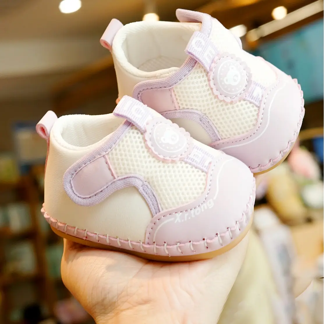Baby Shoes Soft Sole Non-Slip Spring & Fall New Beginner Baby Shoes 0-1 Years Old Toddler Shoes Breathable Mesh