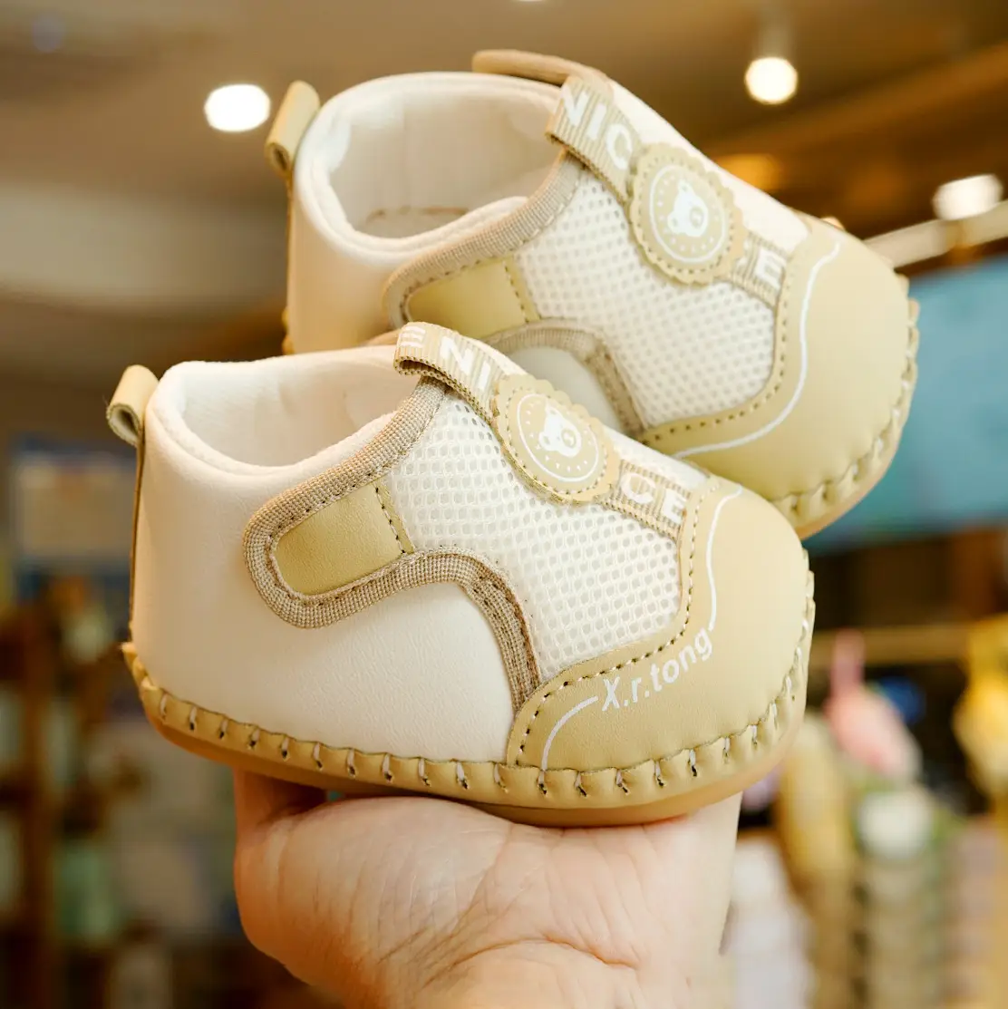 Baby Shoes Soft Sole Non-Slip Spring & Fall New Beginner Baby Shoes 0-1 Years Old Toddler Shoes Breathable Mesh
