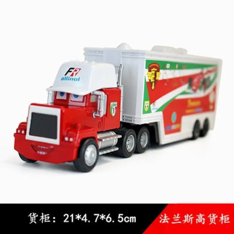 Cars Racing Lightning Mcqueen Children's Toy Container Truck Set Complete Model Car