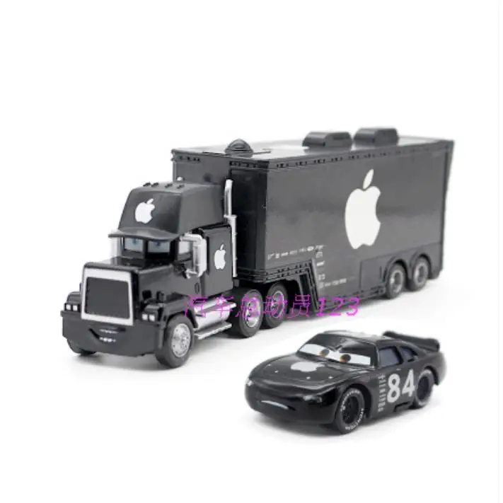 Cars Racing Lightning Mcqueen Children's Toy Container Truck Set Complete Model Car