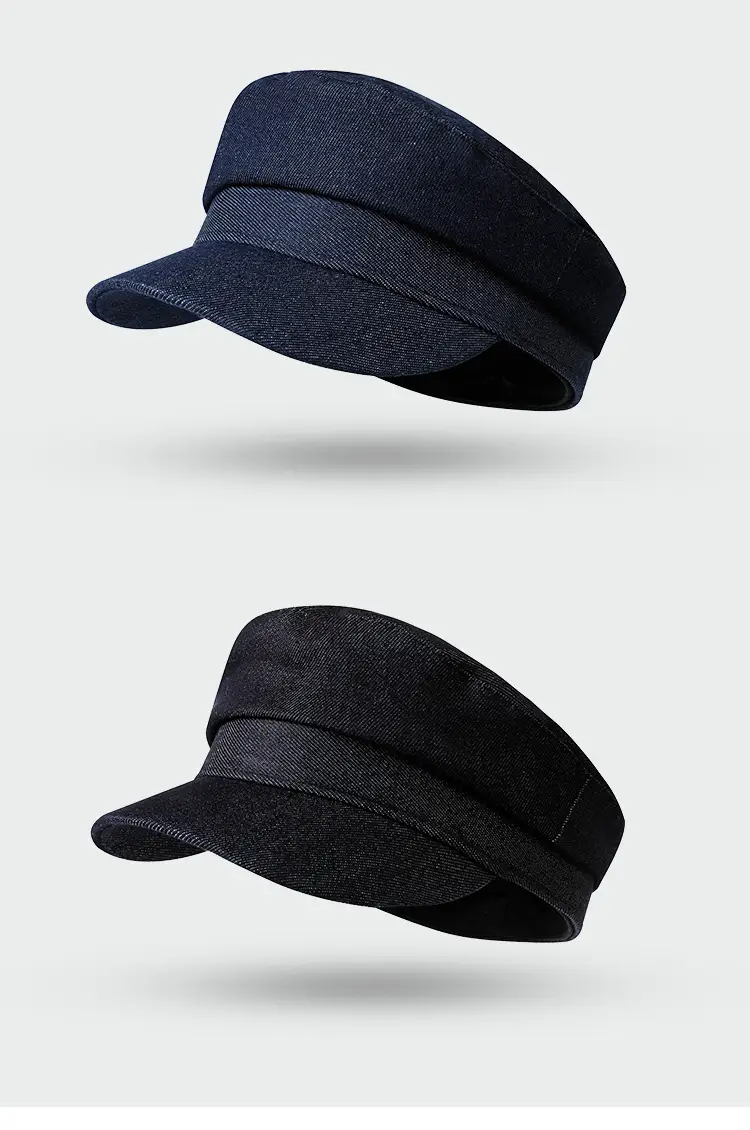 Navy British Style Duck Tongu Hat for Men — feature 9