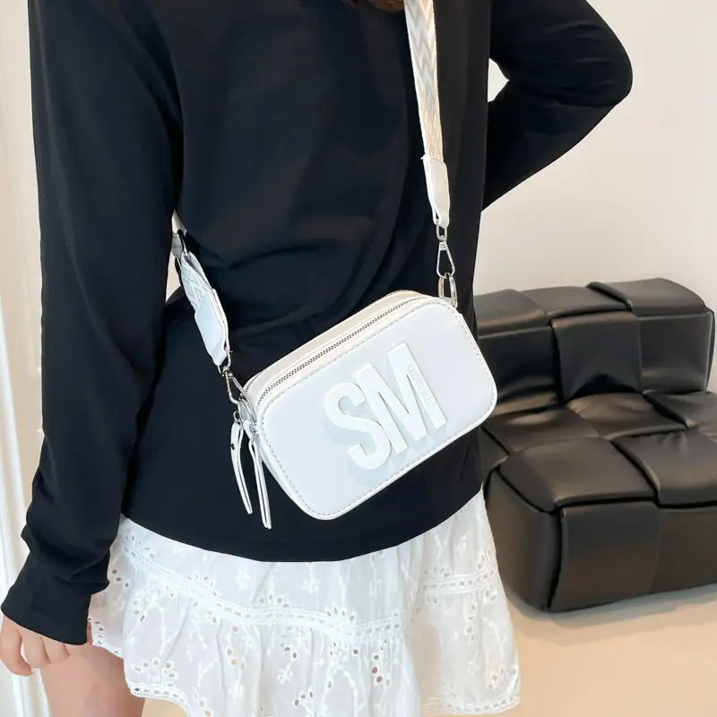 Women's Yellow Embroidered Crossbody Bag with SPF57 Design - Image 9