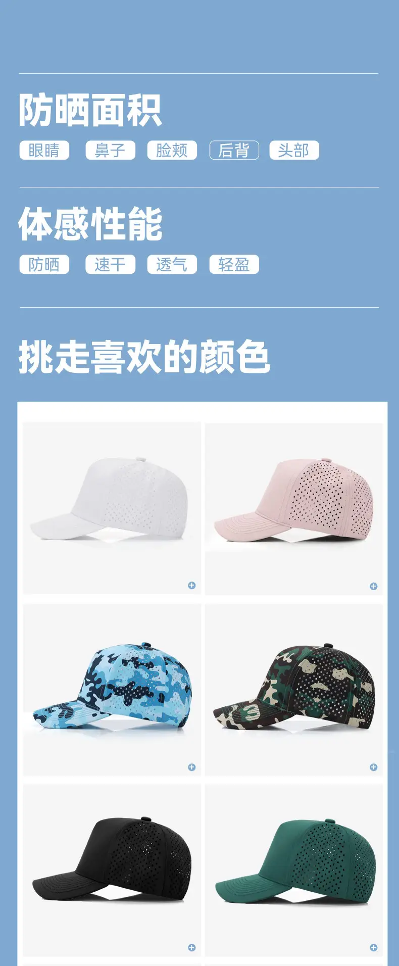 Grey Waterproof Baseball Cap for Women β feature 14