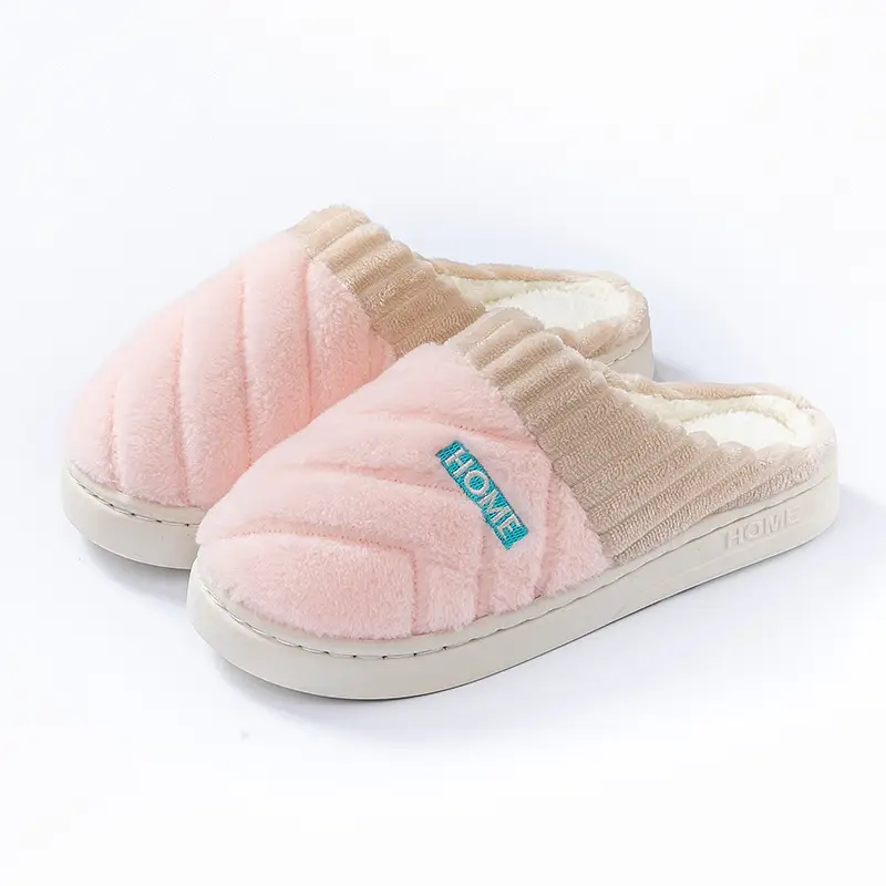 Women Plaid Fleece Lined Slippers Autumn Winter 2025 - Image 11