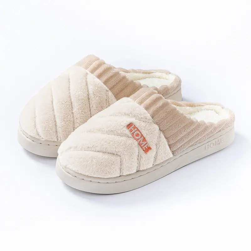Women Plaid Fleece Lined Slippers Autumn Winter 2025 - Image 12
