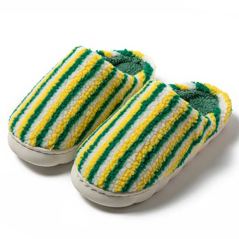 Women Plaid Fleece Lined Slippers Autumn Winter 2025 - Image 22