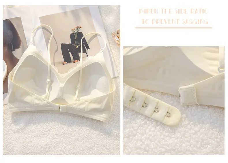 Sofitel Lace Lifting Bra Soft Support Push-Up Seamless Breast Reduction Semi-Fixed Cup Layered Underwear for Women — feature 17