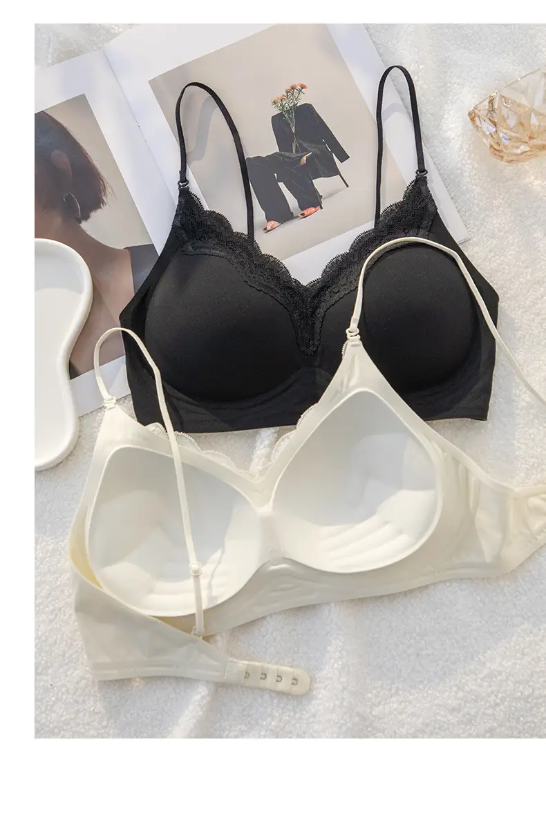 Sofitel Lace Lifting Bra Soft Support Push-Up Seamless Breast Reduction Semi-Fixed Cup Layered Underwear for Women — feature 18