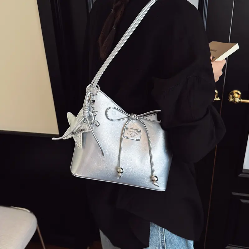 Silver High-End Women's Shoulder Bag 2025 - Image 9