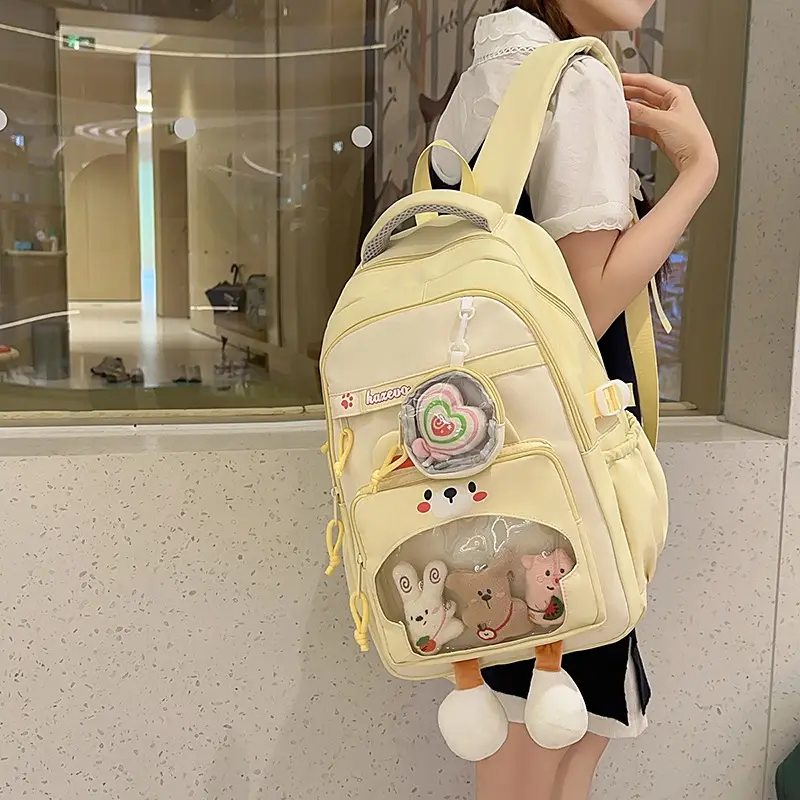 Korean Style Transparent Shoulder Bag Large Capacity Student Crossbody Bag - Image 14