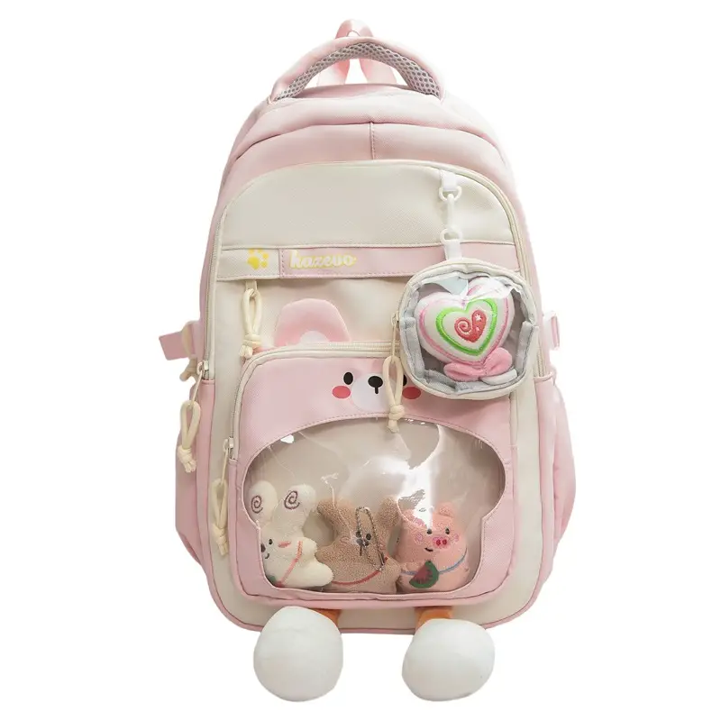 Korean Style Transparent Shoulder Bag Large Capacity Student Crossbody Bag - Image 3