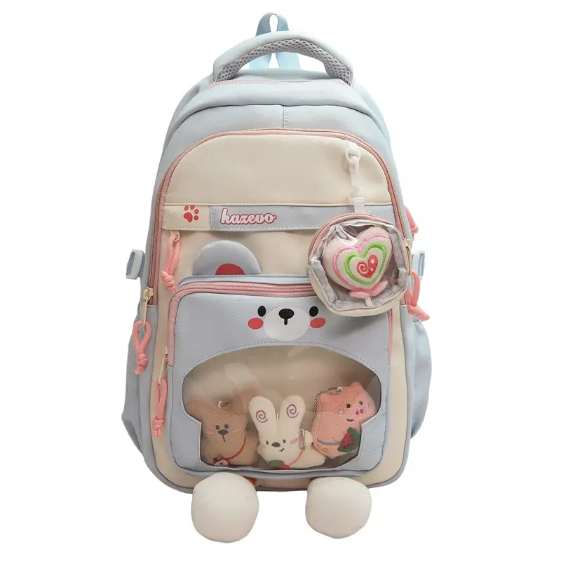 Korean Style Transparent Shoulder Bag Large Capacity Student Crossbody Bag - Image 5