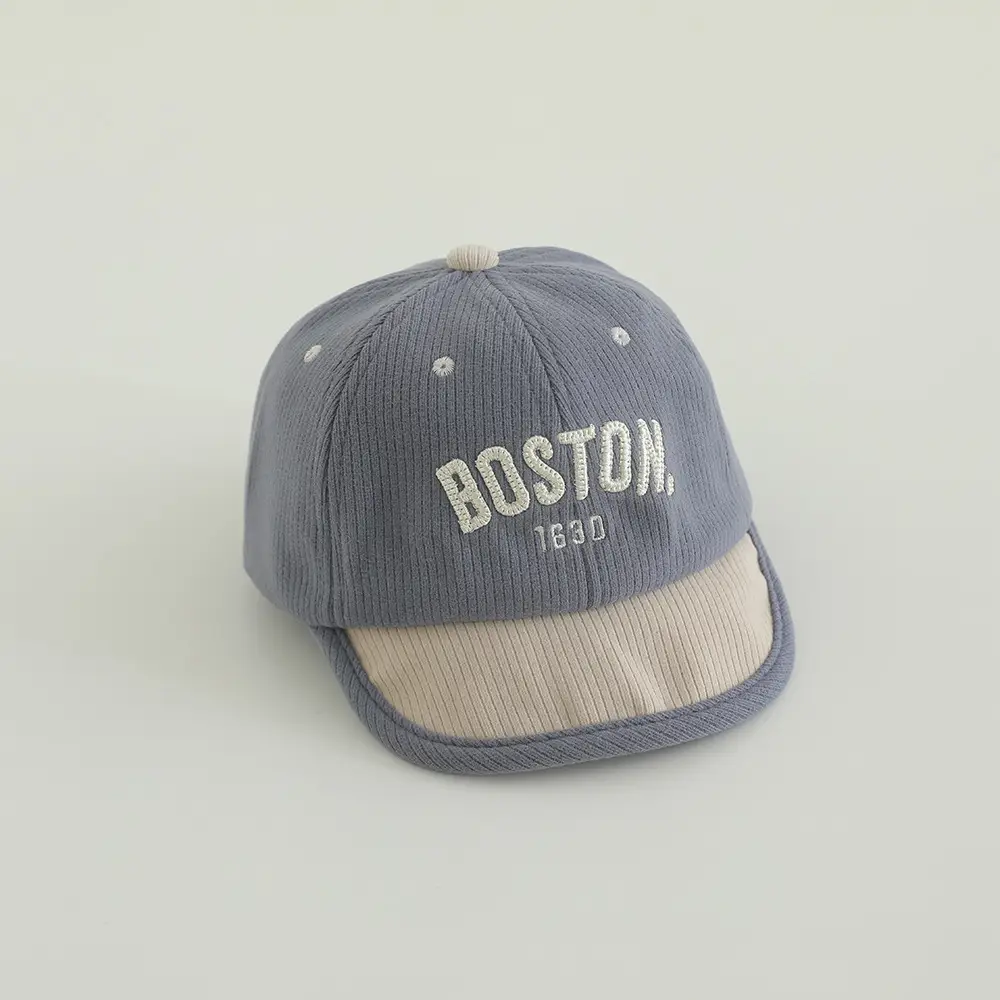 Kids Boston Letter Baseball Caps for Spring & Autumn - Image 4