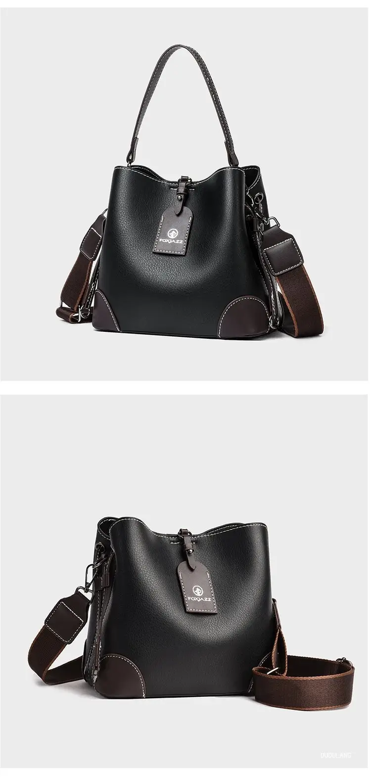 Women Retro Crossbody Bag Black 2026 — feature 7