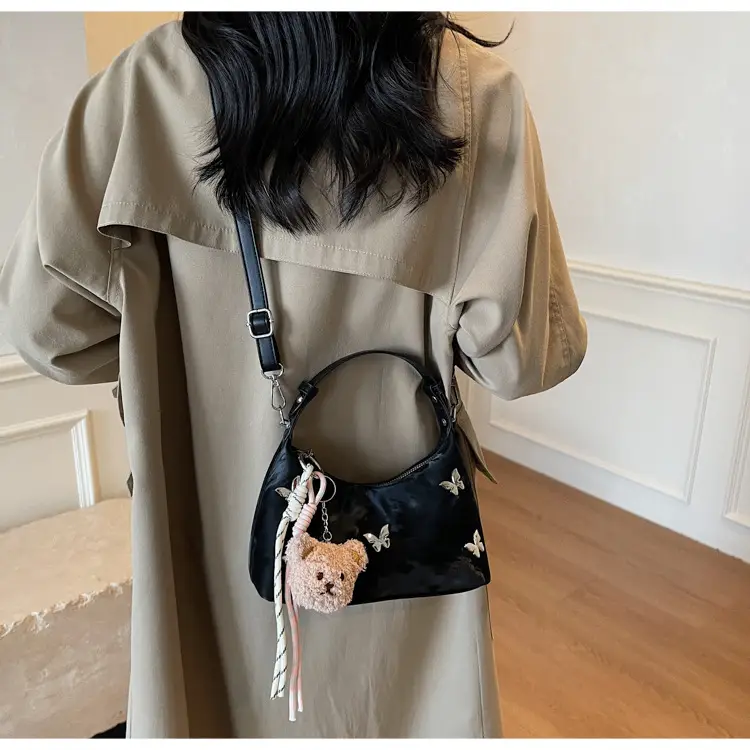 Transparent Butterfly Bag with Bear Charm — feature 20