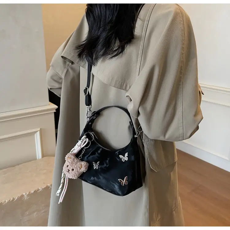 Transparent Butterfly Bag with Bear Charm — feature 21