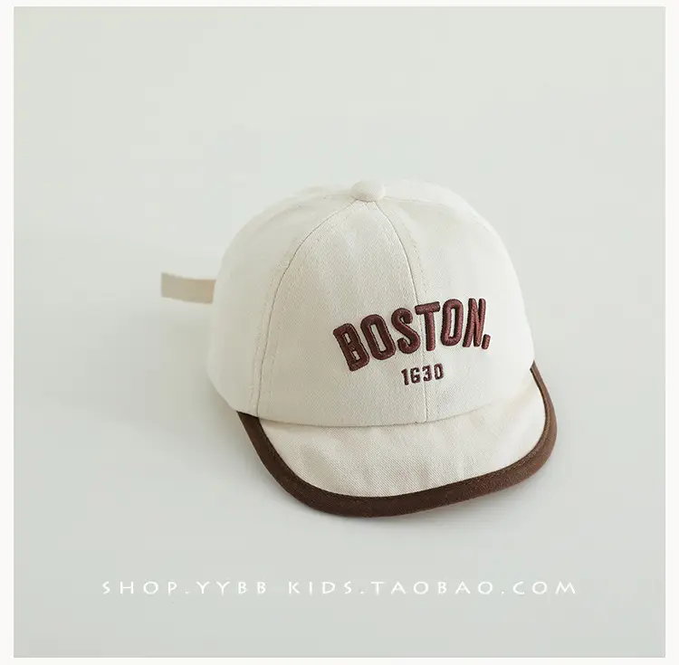 Boston 1630 Letter Baseball Cap for Men Women — feature 10