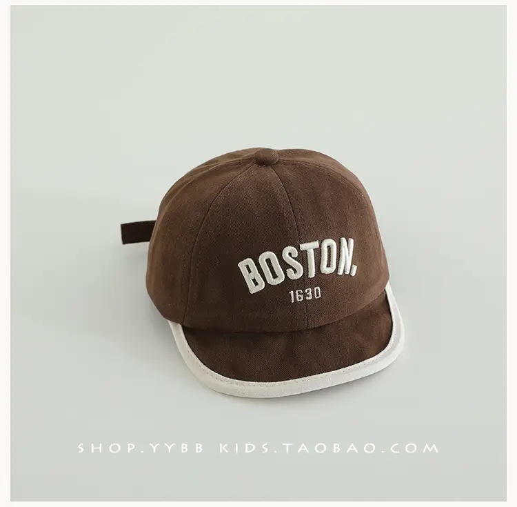 Boston 1630 Letter Baseball Cap for Men Women — feature 11