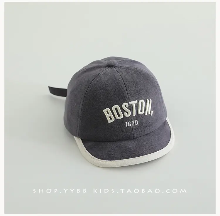 Boston 1630 Letter Baseball Cap for Men Women — feature 12