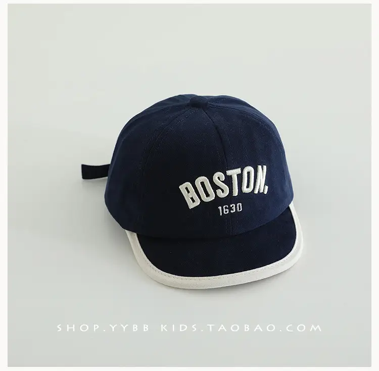 Boston 1630 Letter Baseball Cap for Men Women — feature 13