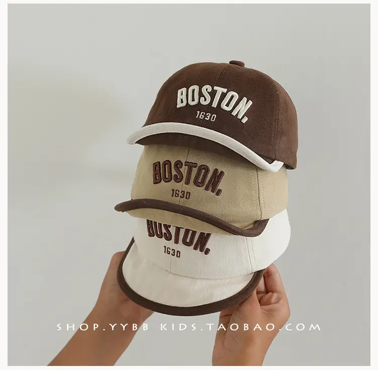 Boston 1630 Letter Baseball Cap for Men Women — feature 3