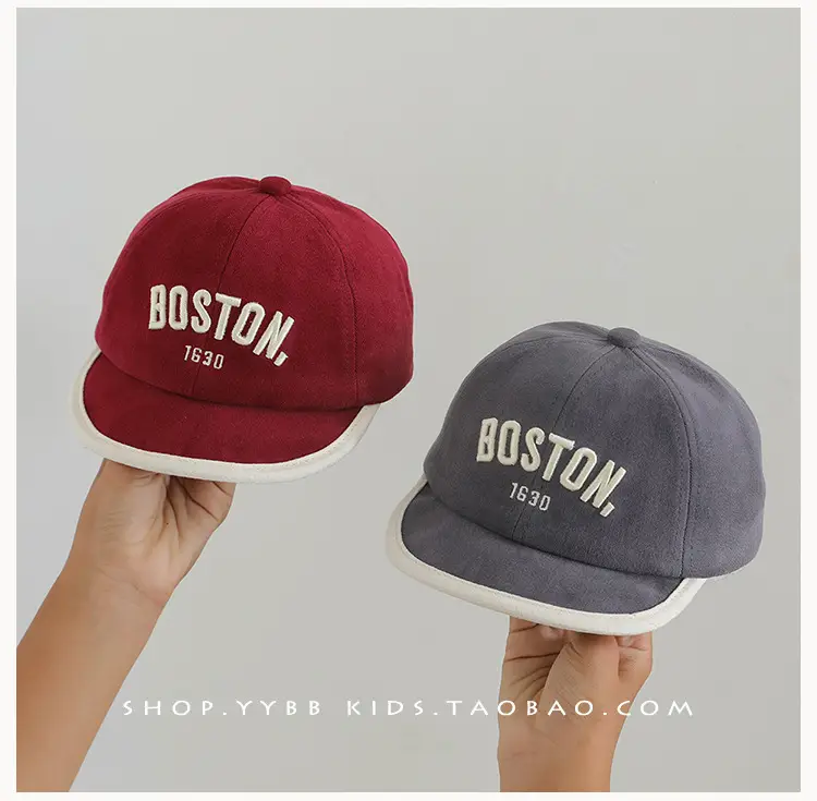 Boston 1630 Letter Baseball Cap for Men Women — feature 7