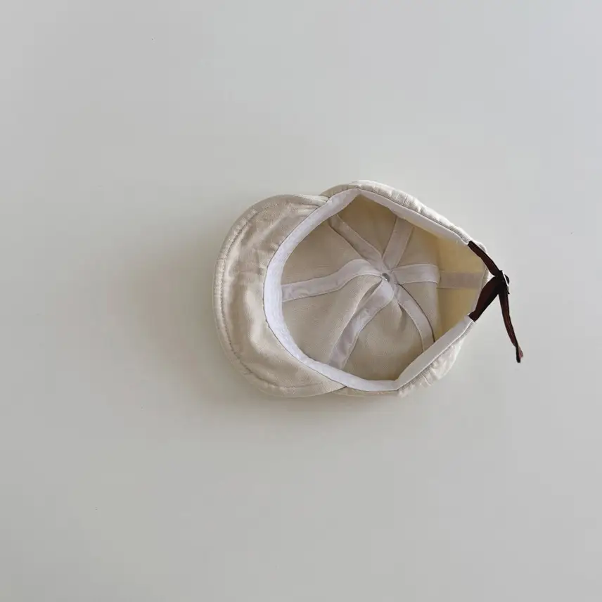 Cute White Beanie Baby Hat Spring Autumn Sunshade - Image 5
