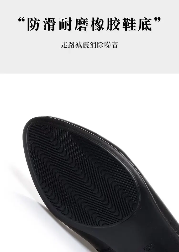 Soft Leather Soft Sole Shoes 2025 New Comfortable Mother's Shoes Middle-Aged Women's Shoes Middle-Aged and Elderly Autum Mid-Heeled Women's Leather Shoes — feature 10