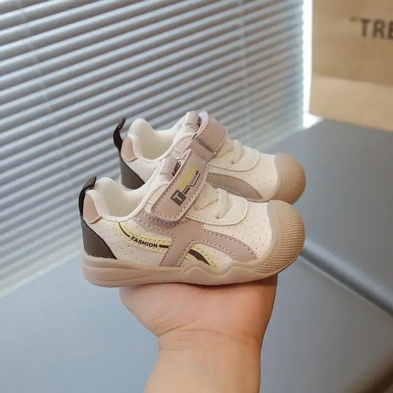 2026 Baby Walking Shoes Soft-Soled Non-Slip Beige