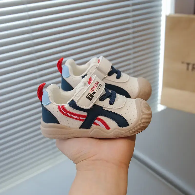 2026 Baby Walking Shoes Soft-Soled Non-Slip Beige