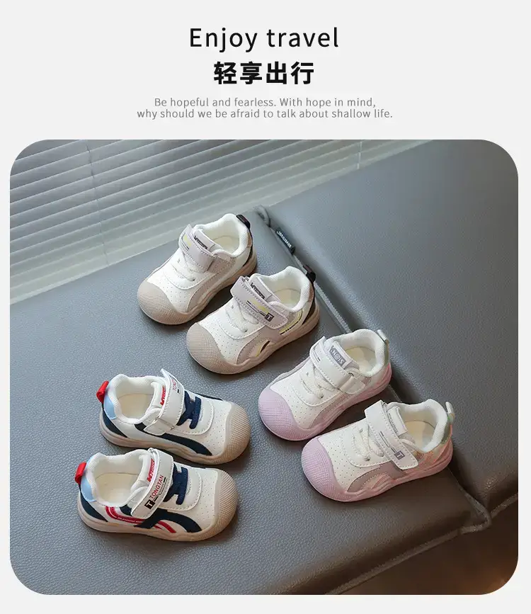 2026 Baby Walking Shoes Soft-Soled Non-Slip Beige — feature 1