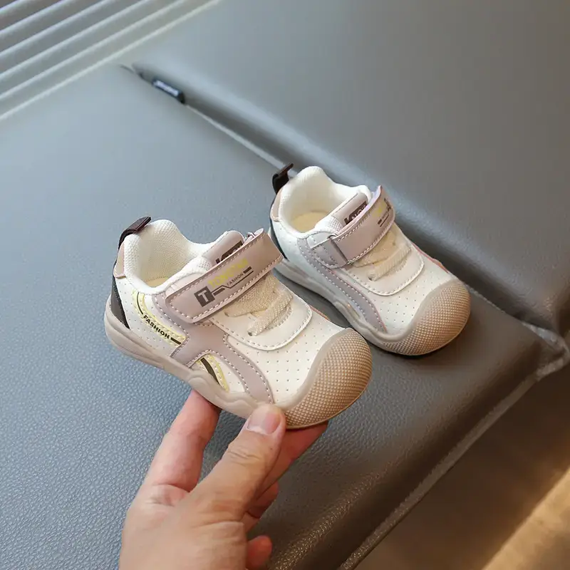 2026 Baby Walking Shoes Soft-Soled Non-Slip Beige