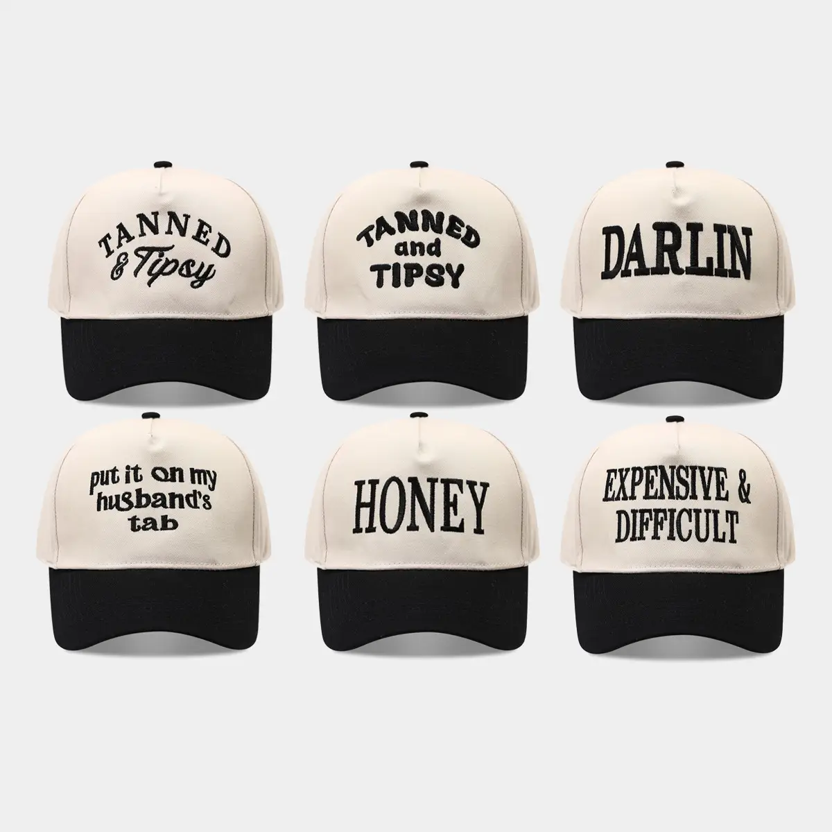 2025 Autumn Letter Patchwork Baseball Cap Beige Blue Men Women