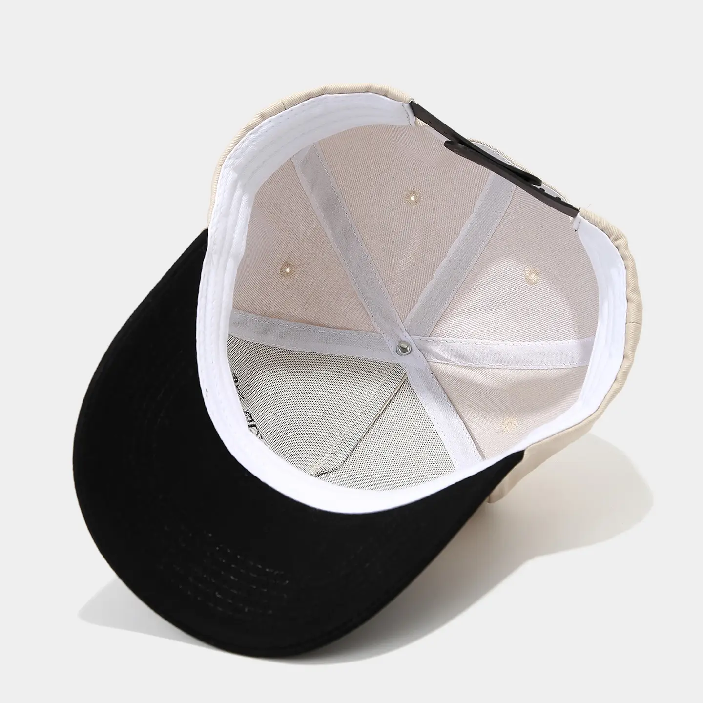 2025 Autumn Letter Patchwork Baseball Cap Beige Blue Men Women