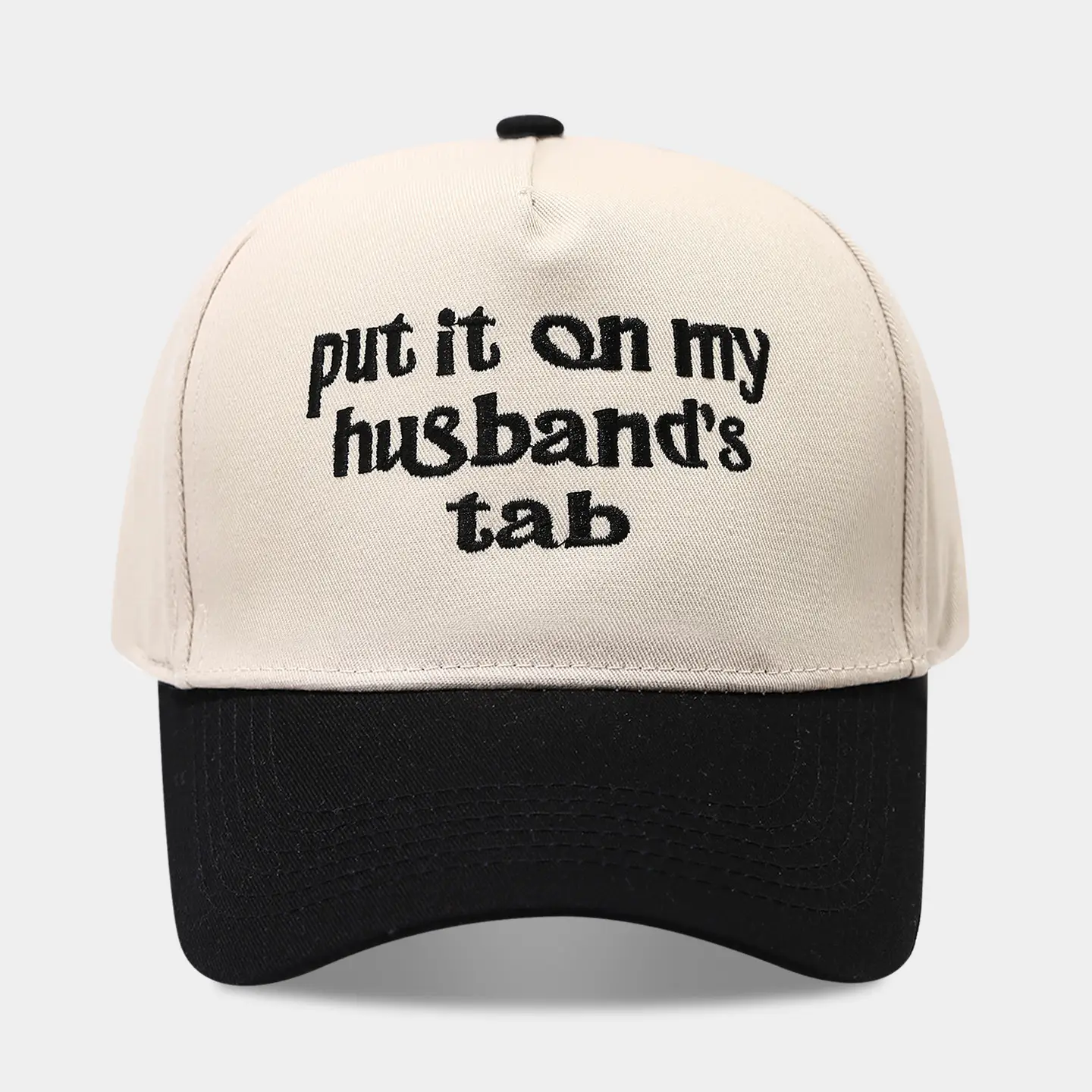 2025 Autumn Letter Patchwork Baseball Cap Beige Blue Men Women