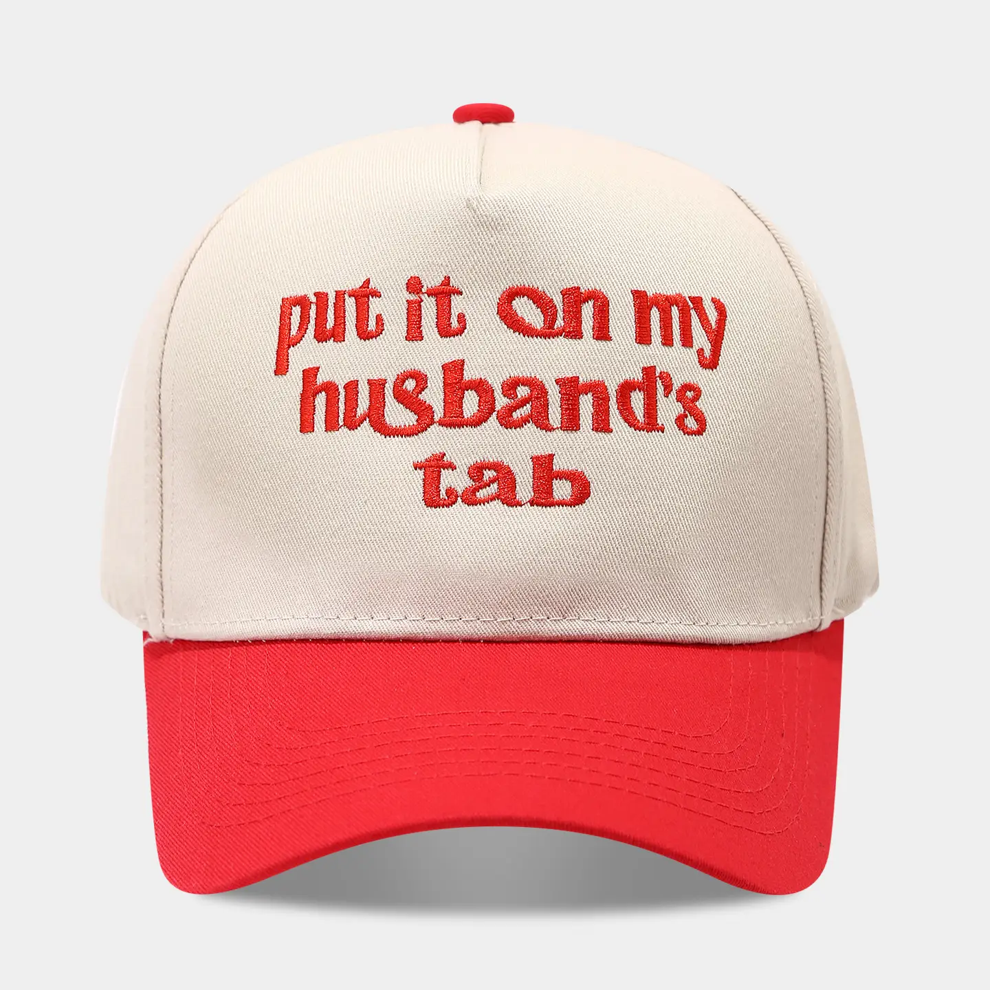 2025 Autumn Letter Patchwork Baseball Cap Beige Blue Men Women