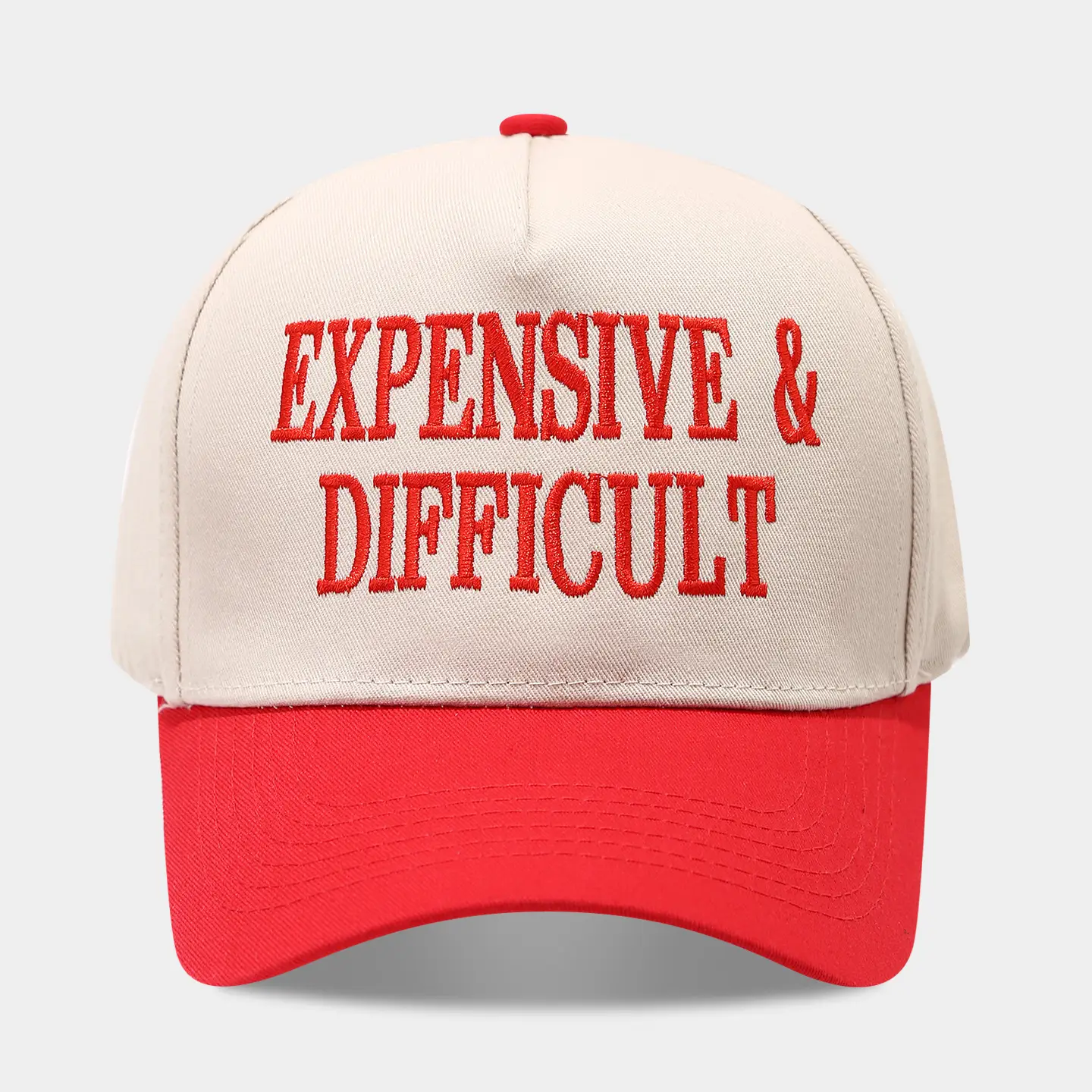 2025 Autumn Letter Patchwork Baseball Cap Beige Blue Men Women