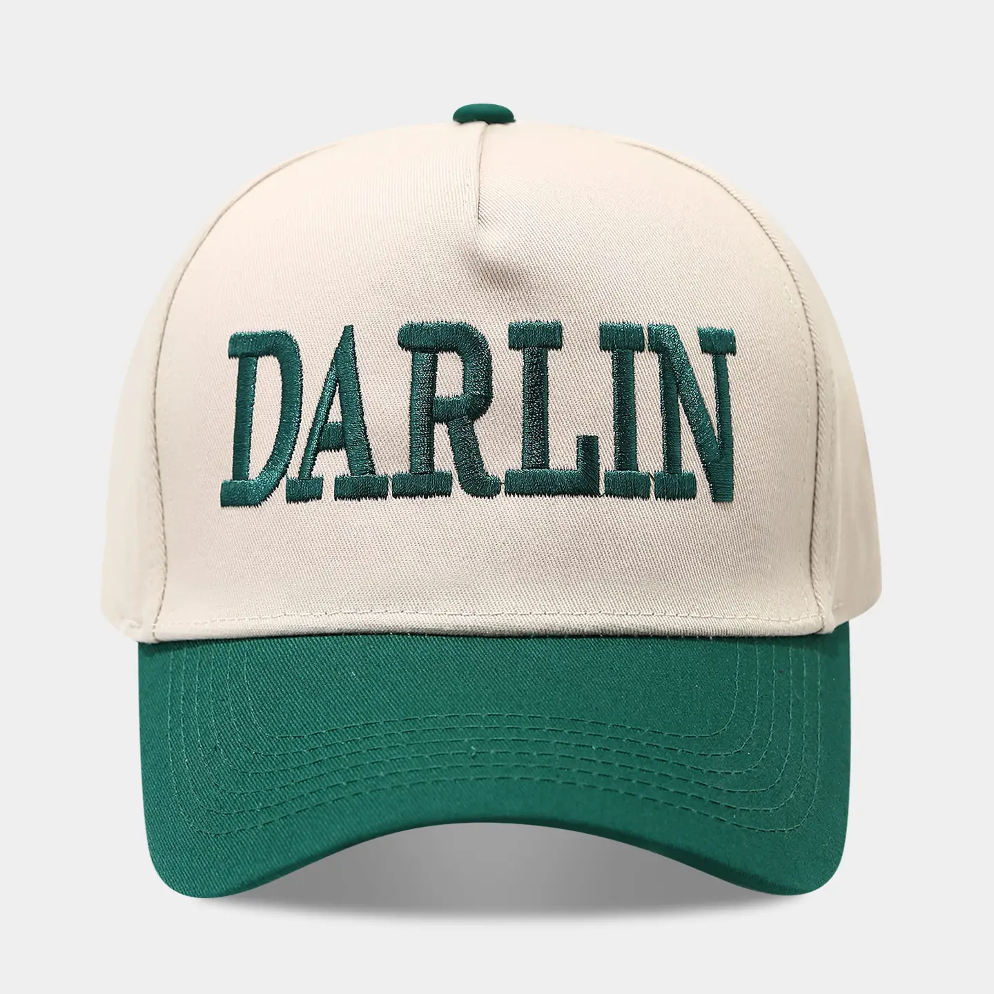 2025 Autumn Letter Patchwork Baseball Cap Beige Blue Men Women